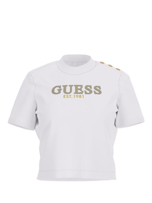 CN SS CROPPED Baumwoll-T-Shirt purwei&szlig; - T-Shirts und Tops f&uuml;r Damen