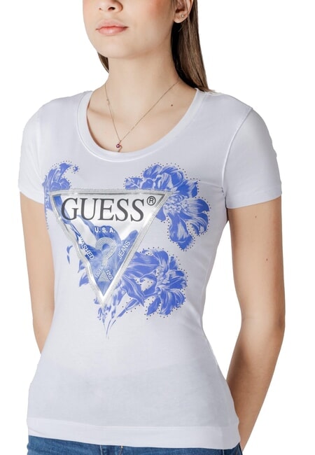 SS CN FLOWER Kurz&auml;rmeliges T-Shirt purwei&szlig; - T-Shirts und Tops f&uuml;r Damen