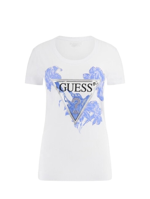 SS CN FLOWER Kurz&auml;rmeliges T-Shirt purwei&szlig; - T-Shirts und Tops f&uuml;r Damen