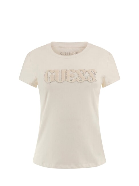 SS PONY HAIR R5 Baumwoll-T-Shirt cremwhi - T-Shirts und Tops f&uuml;r Damen