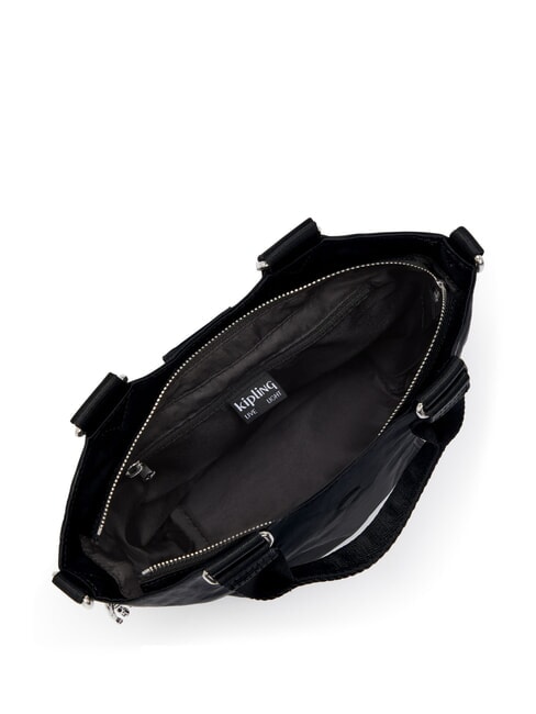 RECICELY S Umh&auml;ngetasche mit Schultergurt schwarzes Gew&uuml;rz - Damentaschen