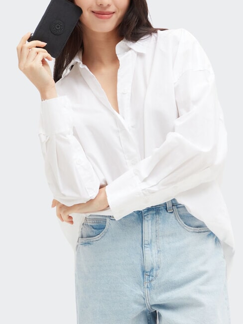 CAMILO Flaches Kartenetui mit Rei&szlig;verschluss Schwarz Noir - Brieftaschen Damen