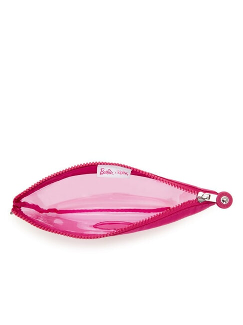 DUO POUCH L X BARBIE Zwei Rei&szlig;verschlusstaschen Powerrosa transparent - Taschen und Accessoires f&uuml;r Kids