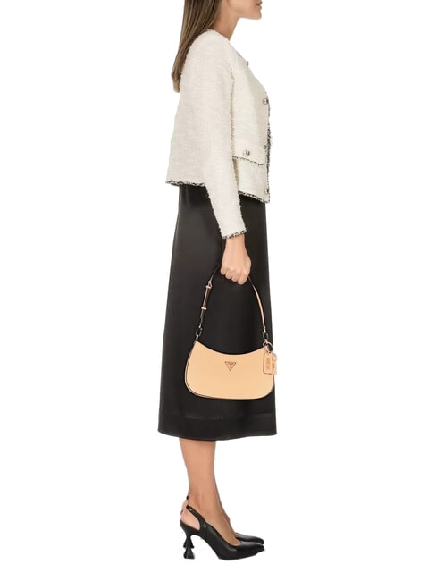 NOELLE Umh&auml;ngetasche mit Rei&szlig;verschluss oben Aprikose - Damentaschen