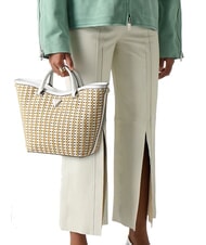 GUESS ATALIA  Handtasche, mit Schultergurt nat&uuml;rliches Wei&szlig; - Damentaschen - 4