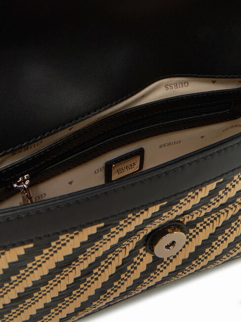 SIMONA  Umh&auml;ngetasche natur / schwarz - Damentaschen