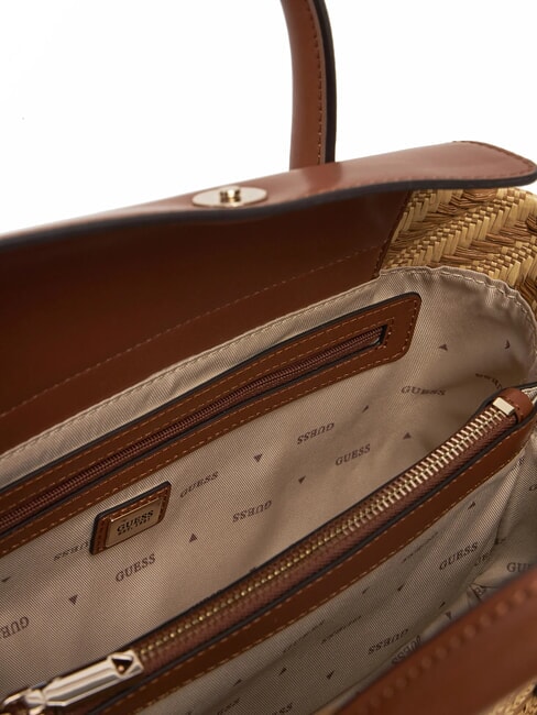 SIMONA  Handtasche, mit Schultergurt natur / cognac - Damentaschen