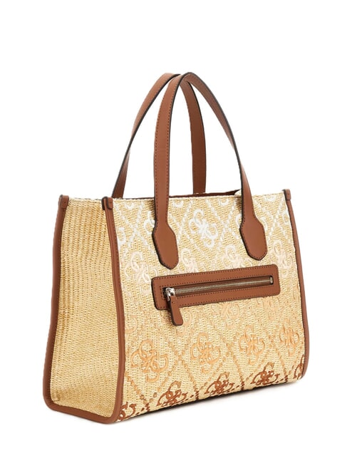 SILVANA Umh&auml;ngetasche Cognac / Oliven - Damentaschen