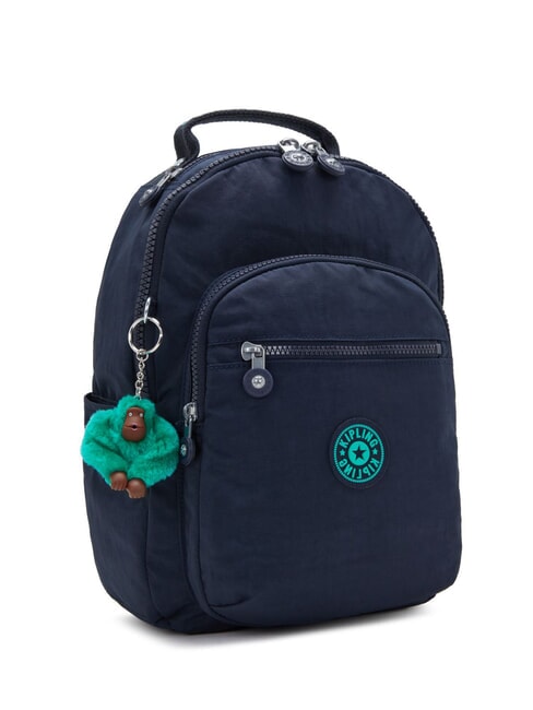 SEOUL SMALL Rucksack blau gr&uuml;ner Block - Rucks&auml;cke f&uuml;r Schule &amp; Freizeit