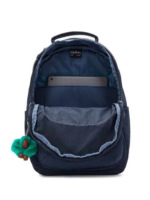 SEOUL SMALL Rucksack blau gr&uuml;ner Block - Rucks&auml;cke f&uuml;r Schule &amp; Freizeit