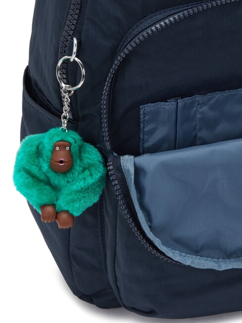 SEOUL SMALL Rucksack blau gr&uuml;ner Block - Rucks&auml;cke f&uuml;r Schule &amp; Freizeit