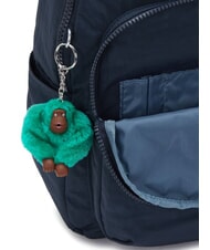 KIPLING SEOUL SMALL Rucksack blau gr&uuml;ner Block - Rucks&auml;cke f&uuml;r Schule &amp; Freizeit - 6