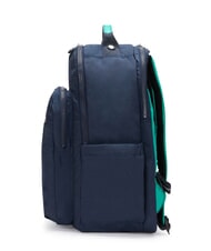KIPLING SEOUL Rucksack mit 15"-Laptopfach blau gr&uuml;ner Block - Rucks&auml;cke f&uuml;r Schule &amp; Freizeit - 3