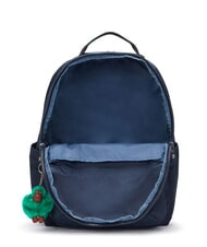 KIPLING SEOUL Rucksack mit 15"-Laptopfach blau gr&uuml;ner Block - Rucks&auml;cke f&uuml;r Schule &amp; Freizeit - 7
