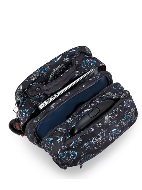 SARI Trolley-Rucksack bedruckt Dschungel-Spa&szlig;rennen - Rucks&auml;cke mit Trolleyfunktion