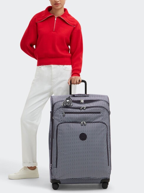 NEW YOURI SPIN L Gro&szlig;er Trolley Signatur-Druck - Halbharte Trolleys