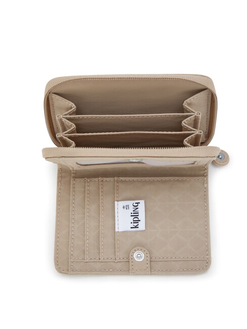 MONEY LOVE Mittlere Geldb&ouml;rse charakteristisches Beige mit Pr&auml;gung - Brieftaschen Damen