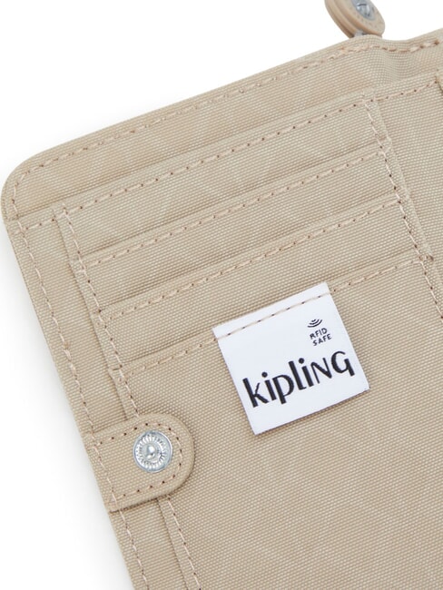 MONEY LOVE Mittlere Geldb&ouml;rse charakteristisches Beige mit Pr&auml;gung - Brieftaschen Damen