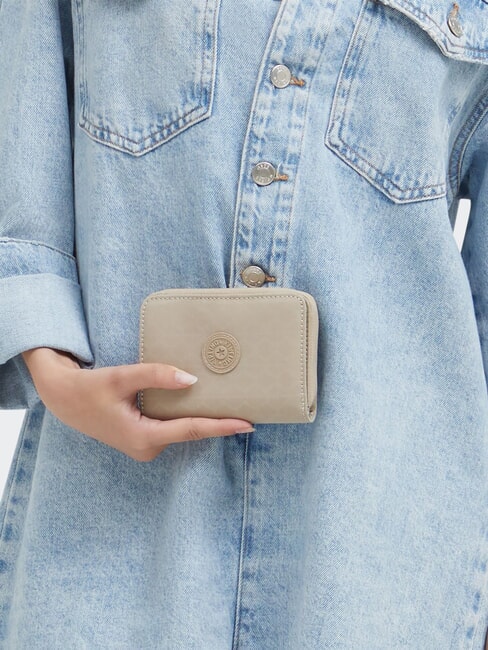 MONEY LOVE Mittlere Geldb&ouml;rse charakteristisches Beige mit Pr&auml;gung - Brieftaschen Damen