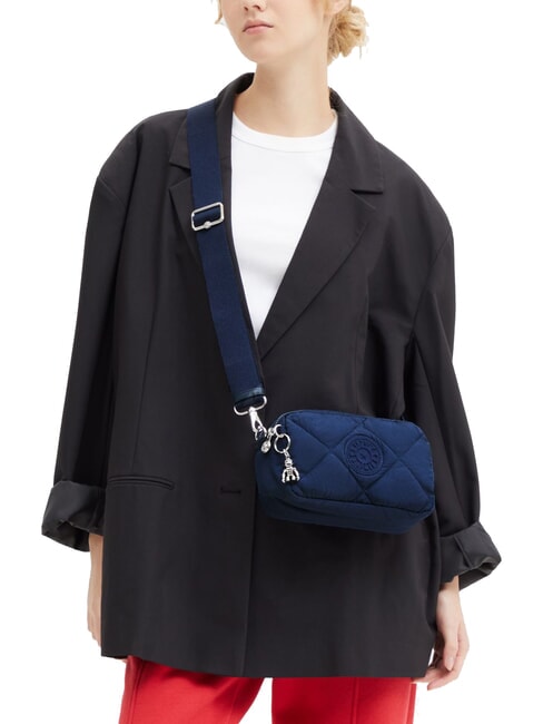 MILDA Gesteppte Umh&auml;ngetasche luftige blaue Steppdecke - Damentaschen