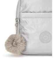 KIPLING MARLEE BP Kleiner Metallic-Rucksack Platin M GG - Damentaschen - 4