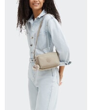 KIPLING ABANU S Schultertasche charakteristisches Beige mit Pr&auml;gung - Damentaschen - 5