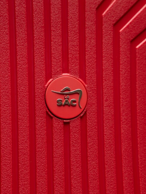 LIGHT POP 2 Gro&szlig;er erweiterbarer Trolley rote Jujube - Harte Trolleys