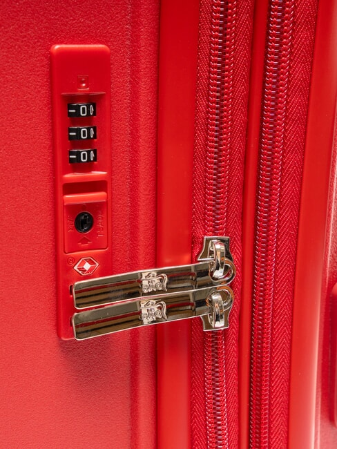 LIGHT POP 2 3er-Set Trolleys: Kabine, mittel und gro&szlig; erweiterbar rote Jujube - Trolleyset