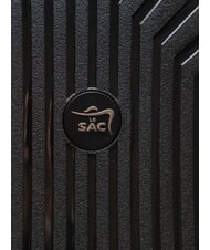 LESAC LIGHT POP 2 Mittelgro&szlig;er erweiterbarer Trolley Schwarz - Harte Trolleys - 8