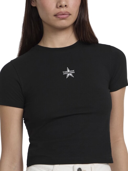 SS CN EMB STAR  T-Shirts jetbla - T-Shirts und Tops f&uuml;r Damen