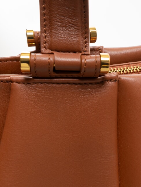 L ECLAIR  Maxi Umh&auml;ngetasche aus Leder Kokosnuss - Damentaschen