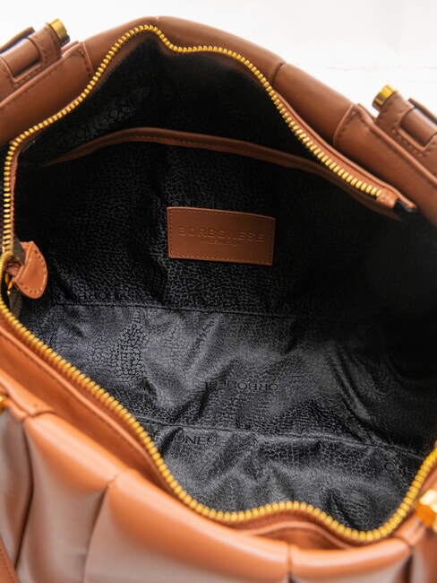 L ECLAIR  Maxi Umh&auml;ngetasche aus Leder Kokosnuss - Damentaschen