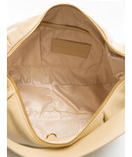 BORBONESE BLOOM Umh&auml;ngetasche aus Leder Sand - Damentaschen - 5