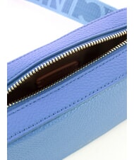 COCCINELLE TEBE Schultertasche aus strukturiertem Leder Blau - Damentaschen - 4