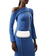 COCCINELLE MERVEILLE Schultertasche aus strukturiertem Leder Wei&szlig; - Damentaschen - 4