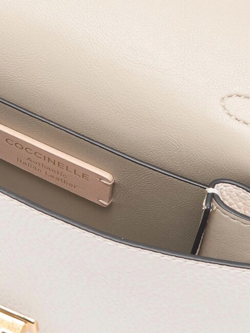 ARLETTIS Minitasche aus strukturiertem Leder Wei&szlig; - Damentaschen