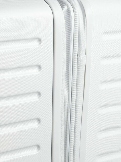 FLYDUCK Gro&szlig;er erweiterbarer Trolley wei&szlig; - Harte Trolleys