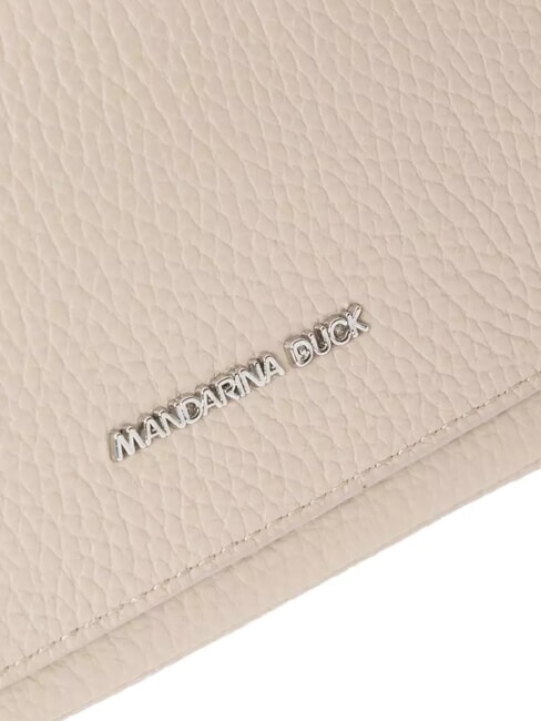 MELLOW LEATHER Mini-Umh&auml;ngetasche aus Leder warmes Taupe - Damentaschen