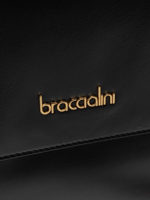 GRETA Aktentasche aus Leder mit Schultergurt Schwarz - Damentaschen