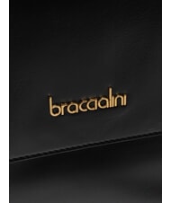 BRACCIALINI GRETA Aktentasche aus Leder mit Schultergurt Schwarz - Damentaschen - 3