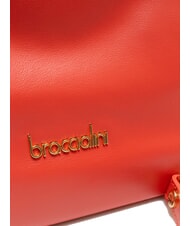 BRACCIALINI SOFIA Lederhandtasche mit kleinen Blumen Rot - Damentaschen - 3