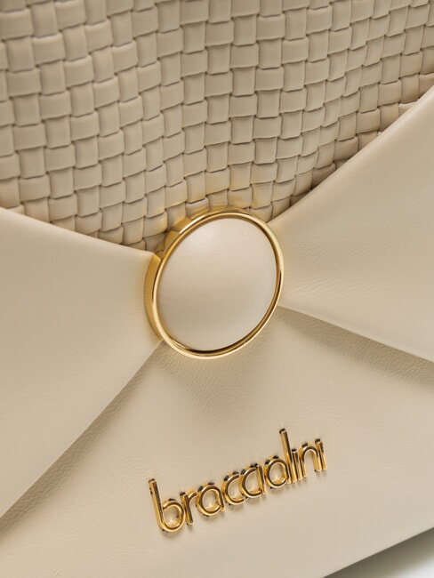 NAOMI Runder Lederrucksack Beige - Damentaschen