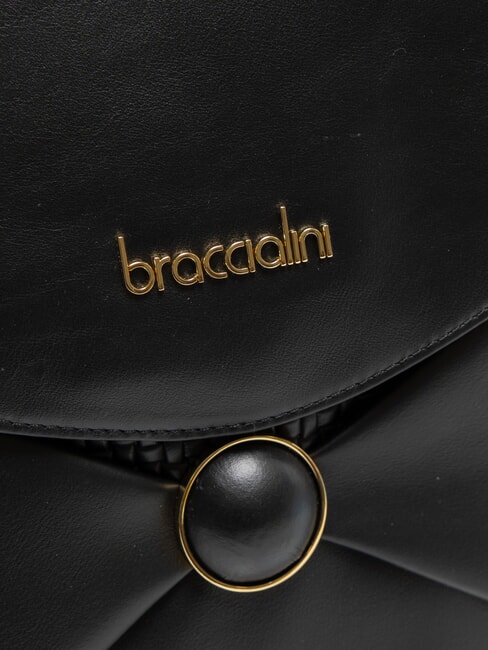 NAOMI Umh&auml;ngetasche aus Leder Schwarz - Damentaschen