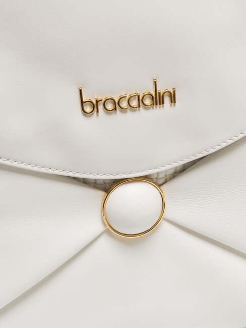 NAOMI Umh&auml;ngetasche aus Leder Wei&szlig; - Damentaschen