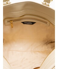 BRACCIALINI HELLEN Einkaufstasche aus Leder Beige - Damentaschen - 5