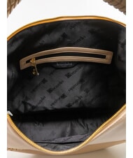 BRACCIALINI NAOMI Hobo-Tasche aus Leder mit Kette Beige - Damentaschen - 5