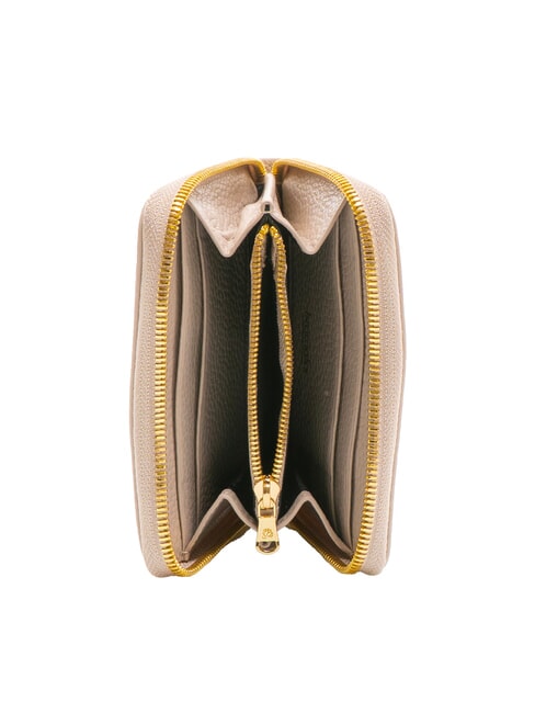 BASIC Kleine Lederbrieftasche mit Rundum-Rei&szlig;verschluss Gesichtspuder - Brieftaschen Damen