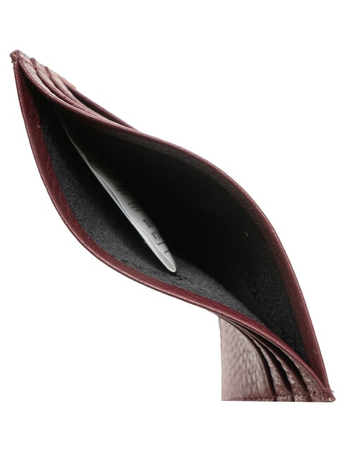 BASIC Kreditkartenetui aus Leder Burgund - Brieftaschen Damen