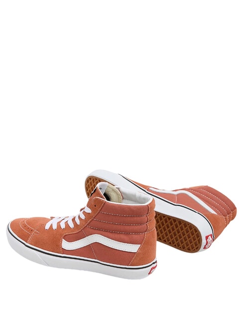 SK8-HI  Leder-Sneakers Farbtheorie Rotbraun - Schuhe Unisex