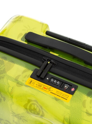 SHARE x BARROW Transparenter Handgep&auml;cktrolley klar gelb - Handgep&auml;ck